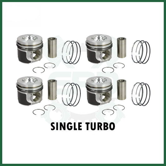 Land Rover 204DTD AJ200 2.0 Single Turbo Piston with Rings Set x4 STD Diesel