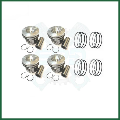 Land Rover 204DTD AJ200 2.0 Single Turbo Piston with Rings Set x4 STD Diesel