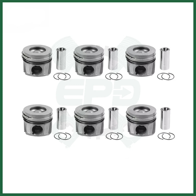 Land Rover Jaguar 306DT Gen 2 TDV6 3.0 Diesel Pistons With Rings Set x6 STD