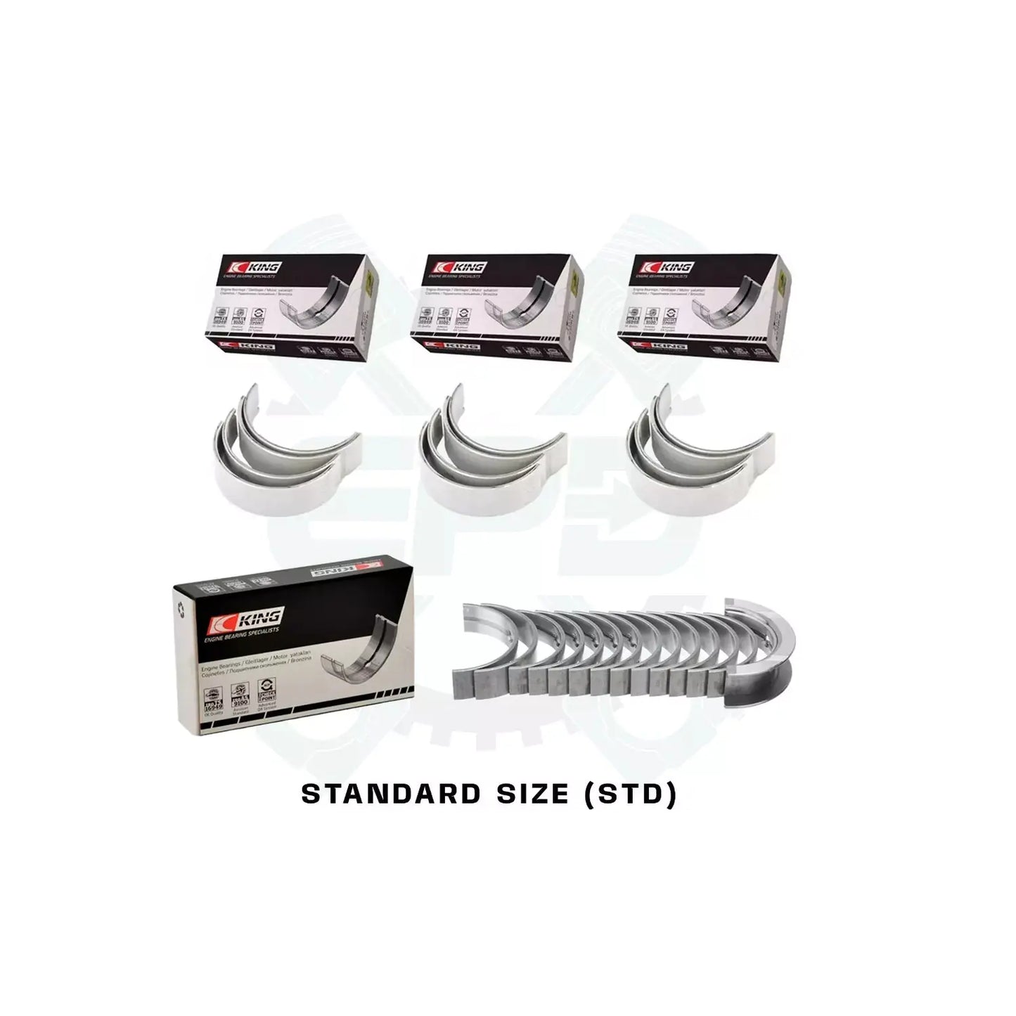 KING Main & Rod Bearing Set MB7776SI CR222SV for BMW N553.0